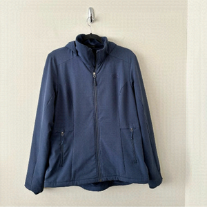 The North Face - Navy Fleece Lined Soft Shell Jacket